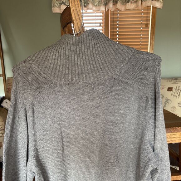 Horny Toad Gray SINGLE Button Knit Sweater Size XL VINTAGE - Picture 6 of 6